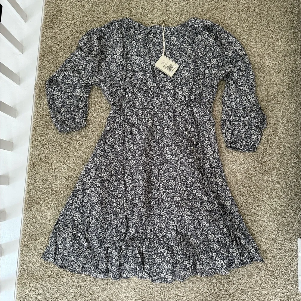 NWT Faherty Sirene Floral Long Sleeve Dress Boho With Pockets Size XS - Picture 2 of 3
